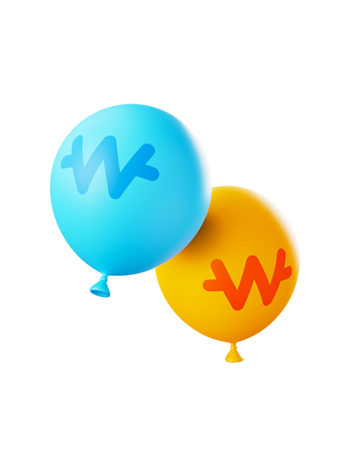 컬러 풍선 3D 아이콘