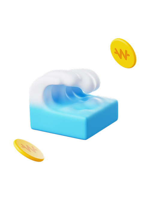 파도 3D 아이콘