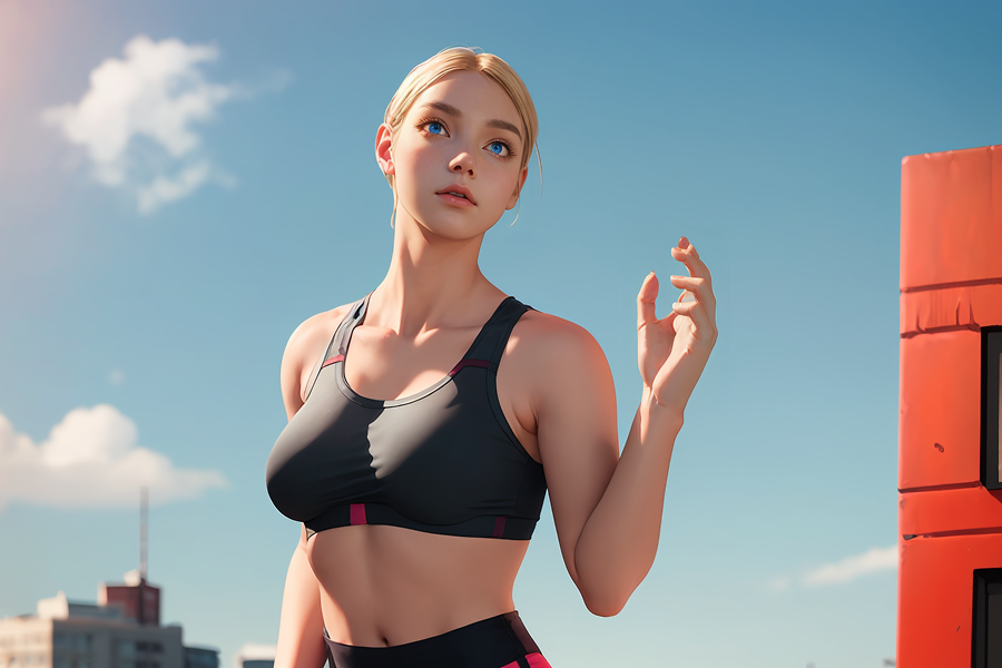 AI로 그린 피팅모델05