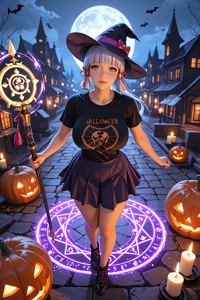 AI로 그린 할로윈 컨셉 일러스트03