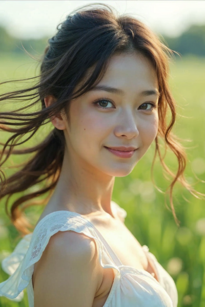 AI로 그린 18살 한국 여성01