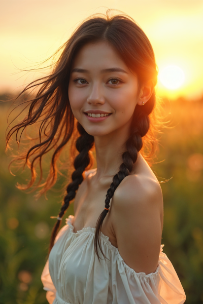 AI로 그린 18살 한국 여성02