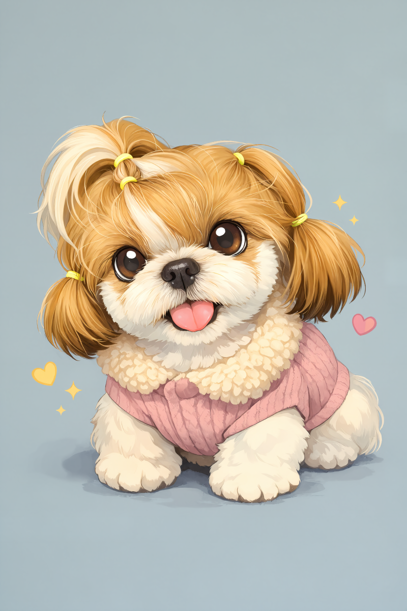 AI로 그린 반려견 감자