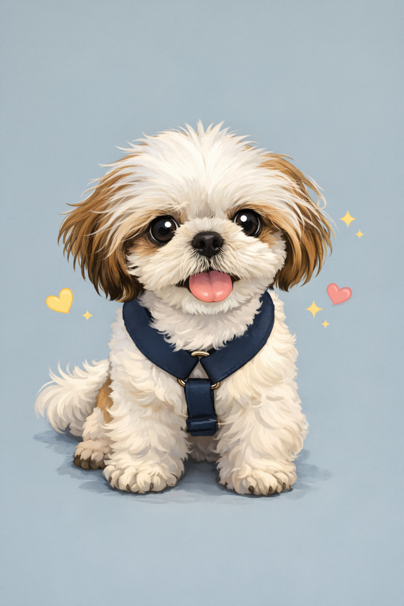 AI로 그린 반려견 이삐