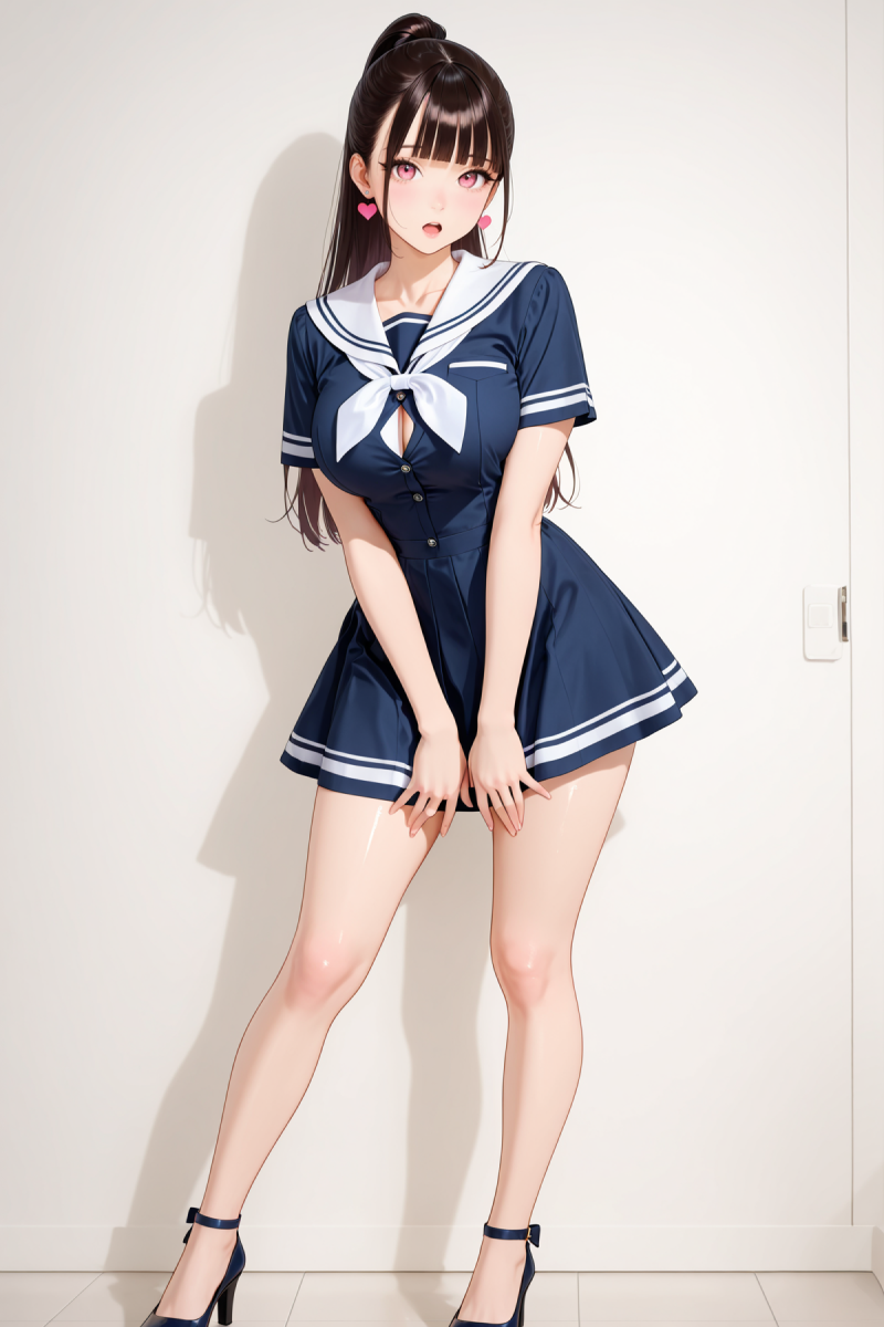 AI로 그린 세일러룩 걸01