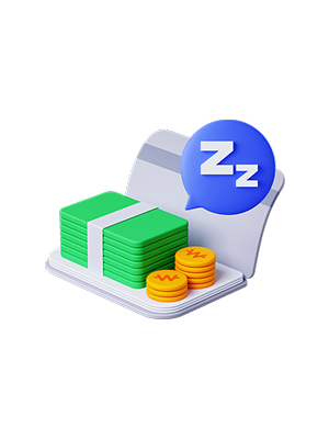 휴면계좌 3D 아이콘