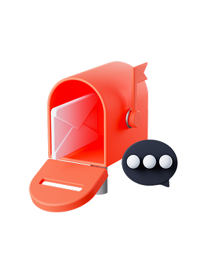 우편함 3D 아이콘