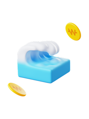 파도 3D 아이콘