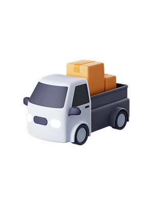 용달차 3D 아이콘