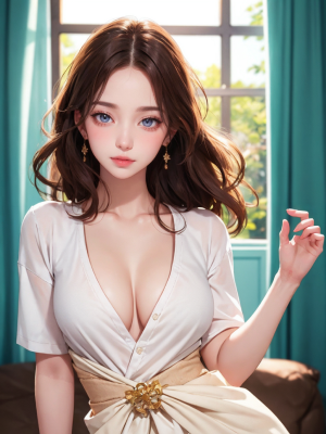 AI로 그린 2.5D 뮤즈걸