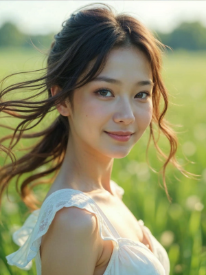 AI로 그린 18살 한국 여성