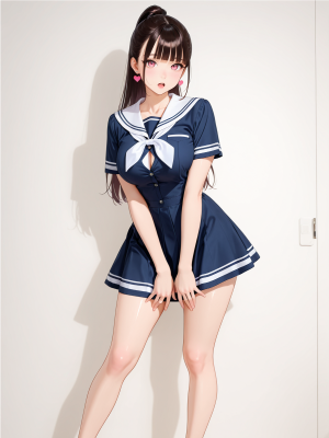 AI로 그린 세일러룩 걸